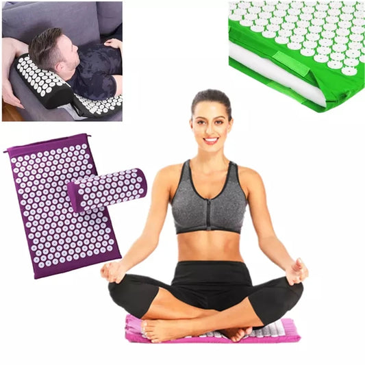 Conjunto Tapete de Acupressura Kuznetsov — Yoga, Pilates e Alívio de Dores