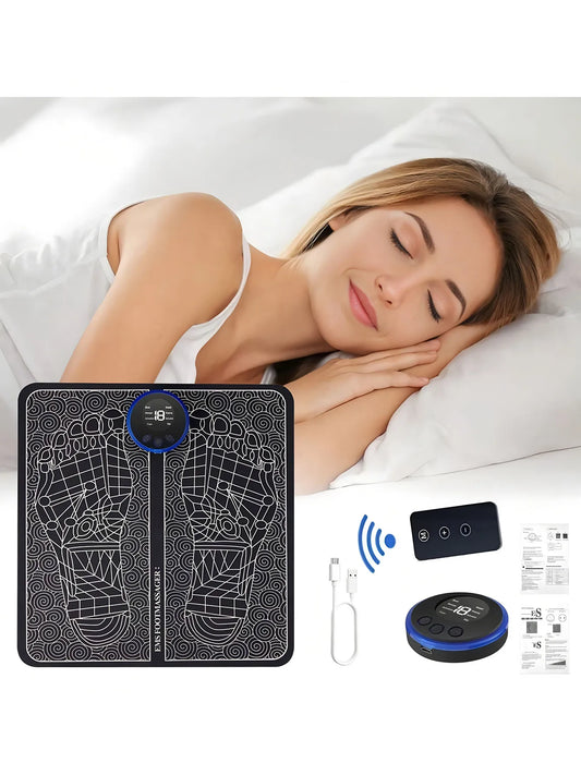 Massageador Elétrico de Pés Recarregável — Melhora a Circulação e Relaxa os Músculos