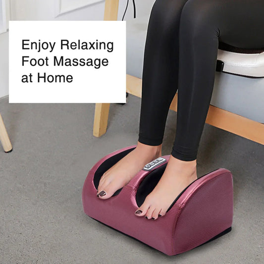 Massageador Elétrico de Pés Shiatsu Premium — 12 Bolas 3D, Calor e Controlo Remoto