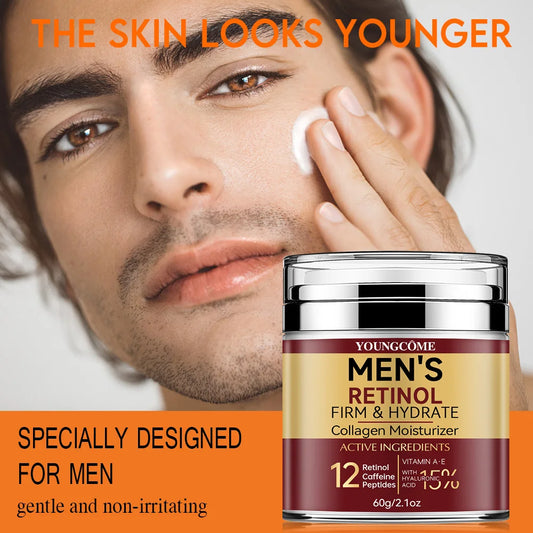 Creme Facial de Retinol para Homem — Firmeza, Brilho e Anti-Rugas | AlivioPrime