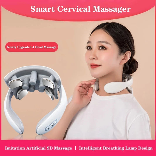 Massageador Cervical Relax Pro+ — Alívio Imediato com Calor e Tecnologia TENS