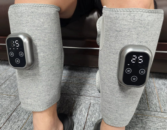Massageador de Pernas Sem Fios — Compressão por Airbag 3 Velocidades