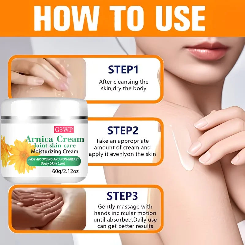 Creme de Arnica Hidratante para Articulações — Absorção Rápida e Conforto Articular | AlivioPrime