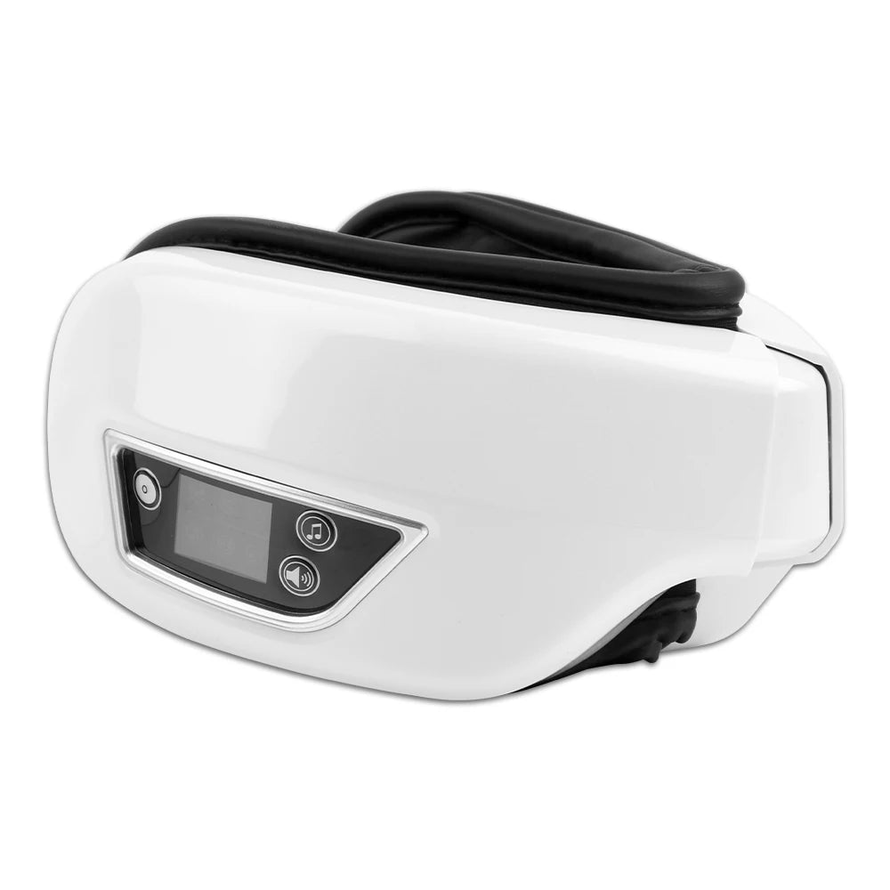 Massageador de Olhos Premium — 9 Airbags, Calor Infravermelho e Bluetooth