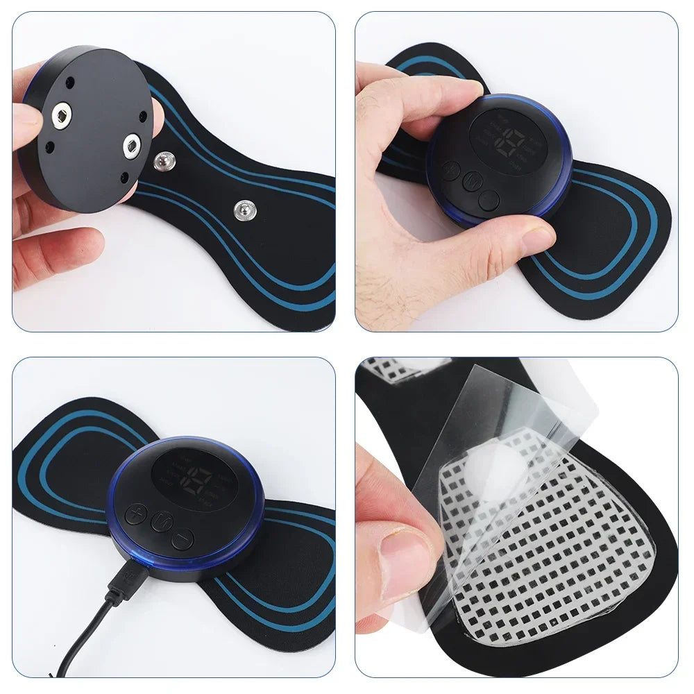 Massageador Cervical EMS de Baixa Frequência