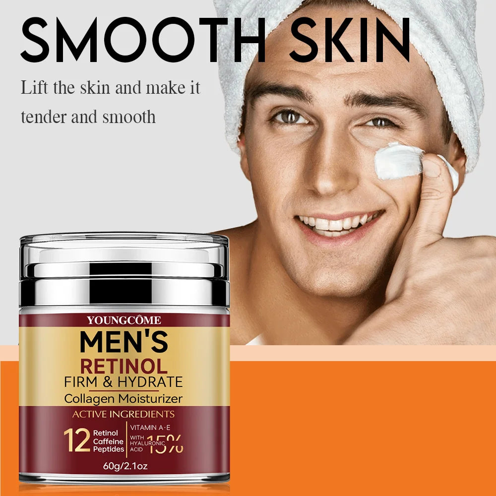 Creme Facial de Retinol para Homem — Firmeza, Brilho e Anti-Rugas | AlivioPrime
