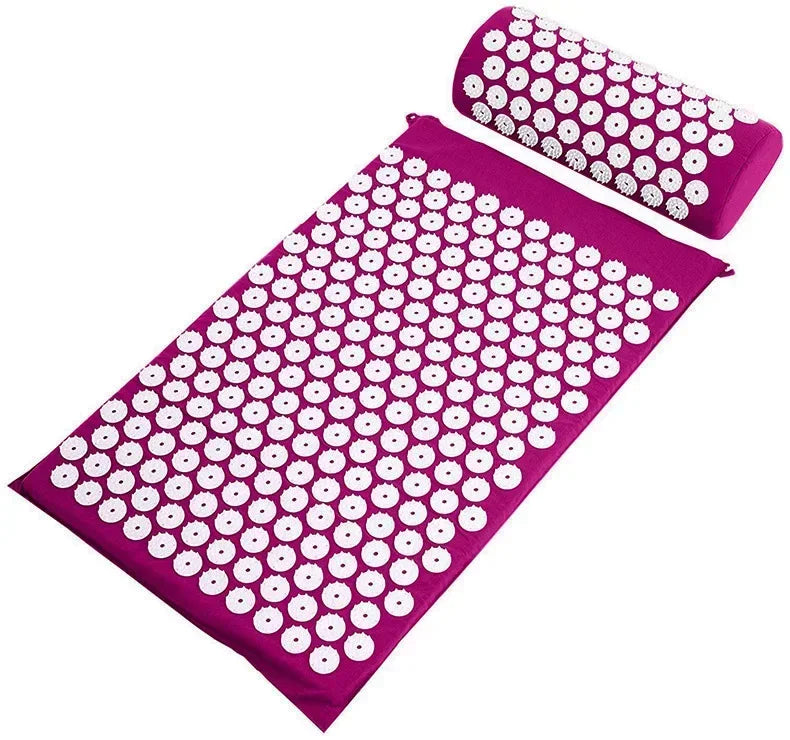 Conjunto Tapete e Almofada de Acupressura — Relaxamento e Bem-Estar