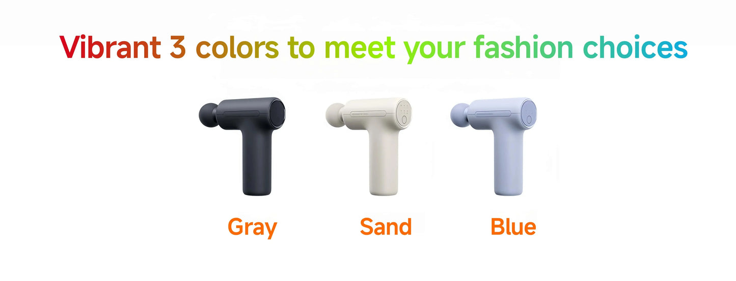 Mini Pistola de Massagem Xiaomi Mijia 3 — Motor Brushless Silencioso e Portátil