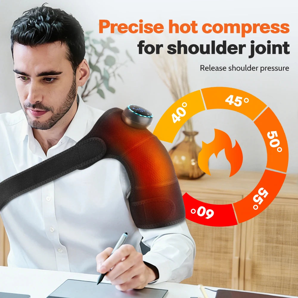 Massageador de Joelho com Calor e Vibração — Recuperação e Conforto Articular