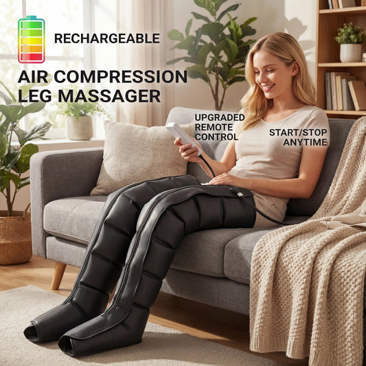 Botas Massageadoras de Pernas com Compressão de Ar