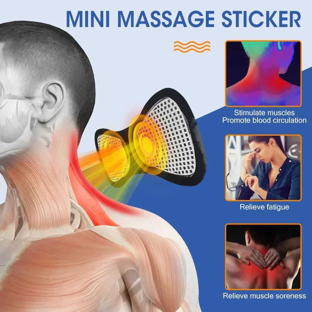 Massageador Cervical EMS de Baixa Frequência
