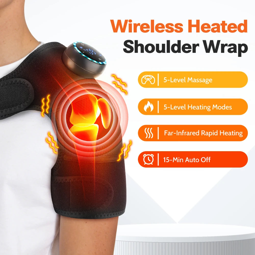 Massageador de Joelho com Calor e Vibração — Recuperação e Conforto Articular