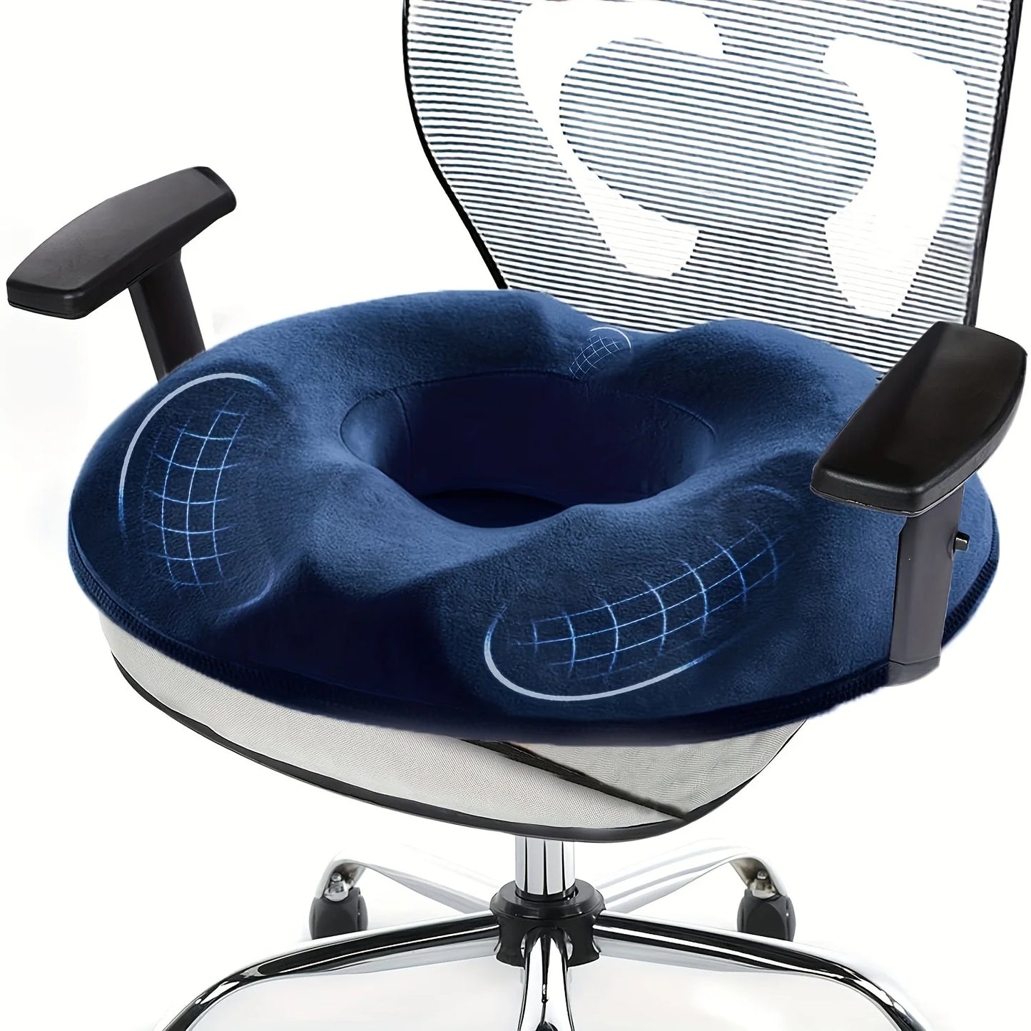 Almofada Ortopédica de Espuma de Memória — Alívio do Cóccix e Conforto Postural | AlivioPrime