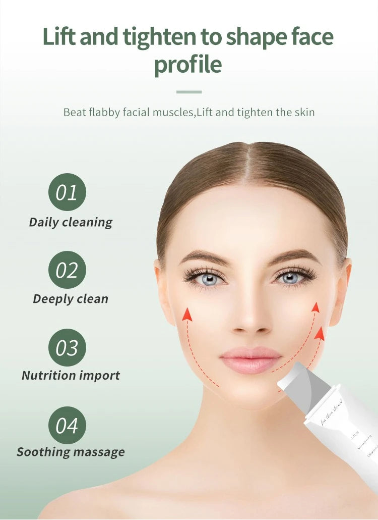 Espátula Vibratória de Limpeza Facial — Remove Pontos Negros e Esfoliante | AlivioPrime