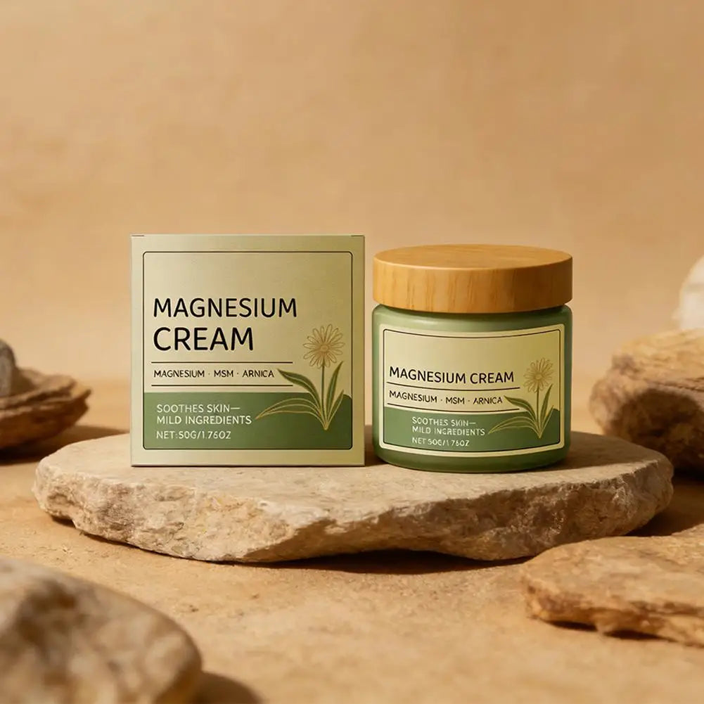 Creme Calmante de Magnésio com Arnica e MSM — Alívio Muscular e Articular | AlivioPrime