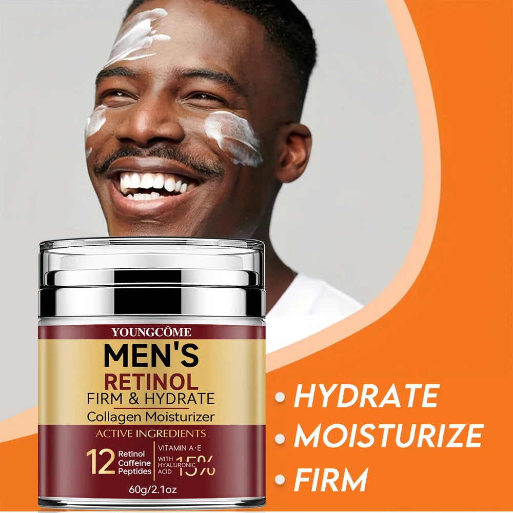 Creme Facial de Retinol para Homem Pro — Colágenio, Hidratação e Suavidade | AlivioPrime