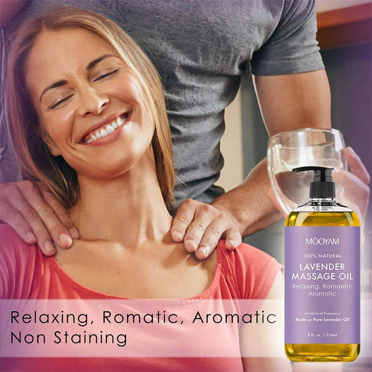 Óleo de Massagem Corporal Orgânico — Lavanda, Frankincense & Anti-Celulite | AlivioPrime