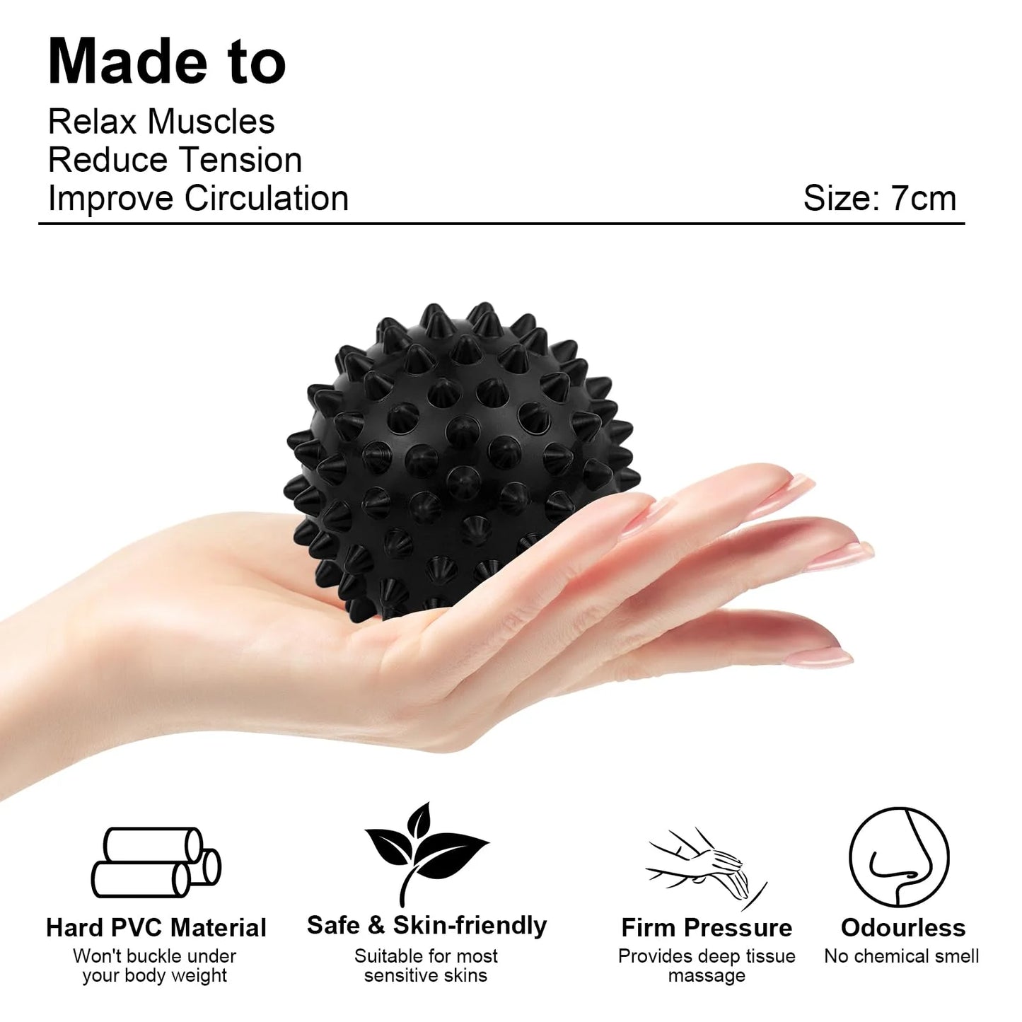 Bola de Massagem com Picos — Tecido Profundo, Trigger Points e Terapia Muscular | AlivioPrime