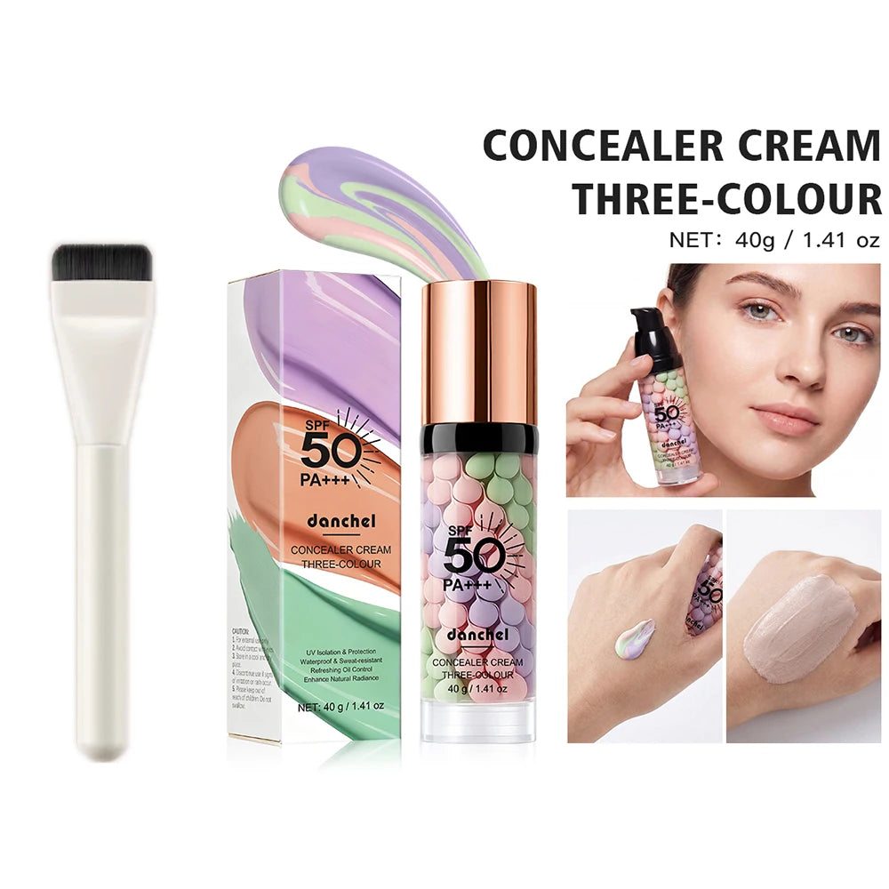 Primer Facial SPF50 3 em 1 — Corretor de Tom, Controlo de Oleosidade e Proteção Solar | AlivioPrime