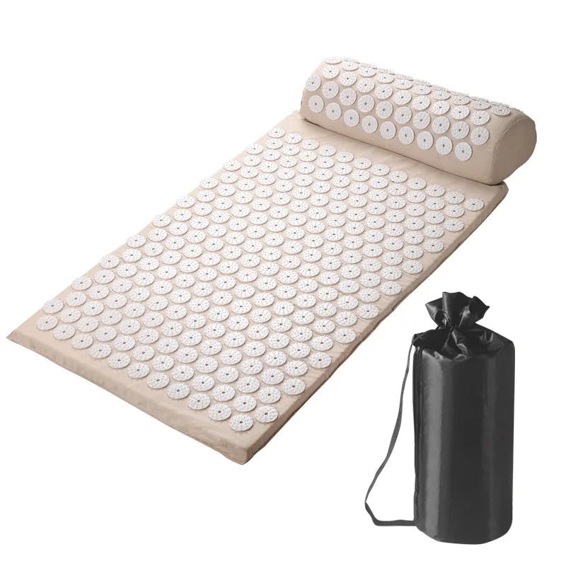 Conjunto Tapete e Almofada de Acupressura Premium — Pescoço, Costas e Pés
