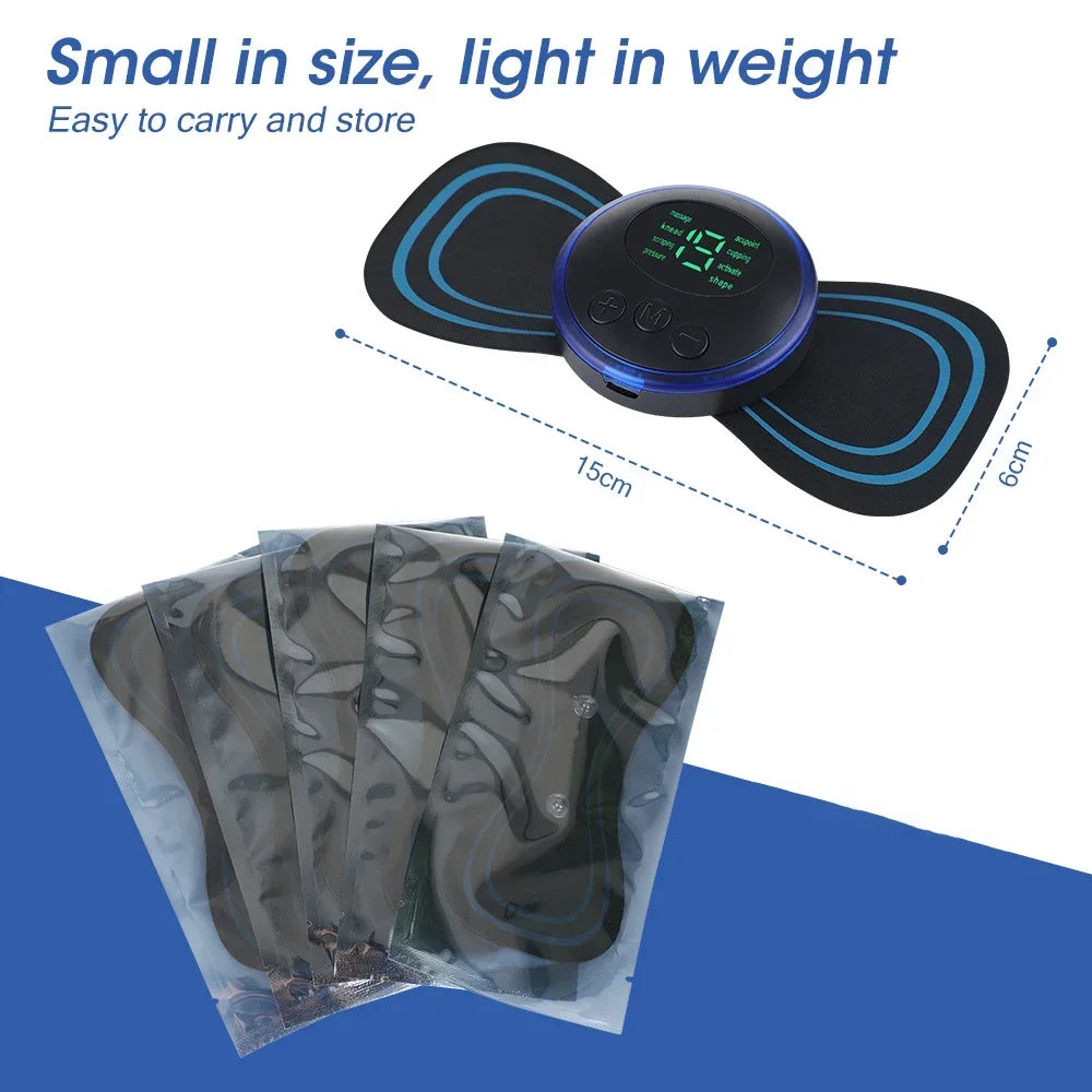 Massageador Cervical EMS de Baixa Frequência