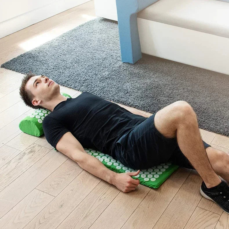 Conjunto Tapete e Almofada de Acupressura — Relaxamento e Bem-Estar