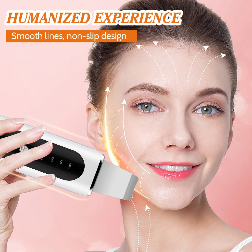 Esfoliador Ultrassónico EMS com Microcorrente — Lifting, Limpeza e Anti-Rugas | AlivioPrime
