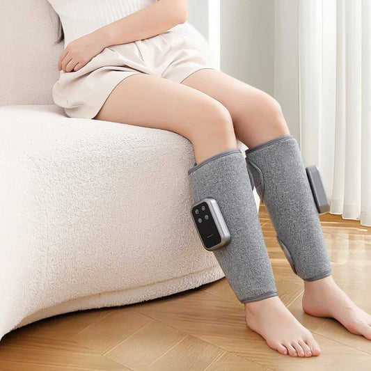 Massageador de Pernas Sem Fios — Compressão por Airbag 3 Velocidades