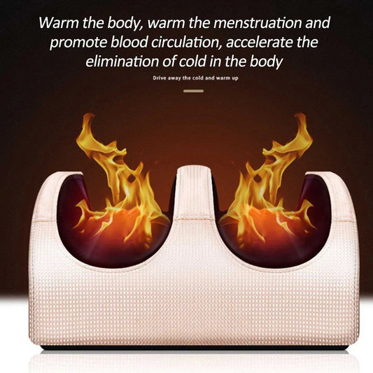 Massageador de Pés Shiatsu com Compressão de Calor — Circulação e Relaxamento
