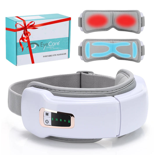 Massageador de Olhos Inteligente — 5 Modos, Calor e Música Bluetooth