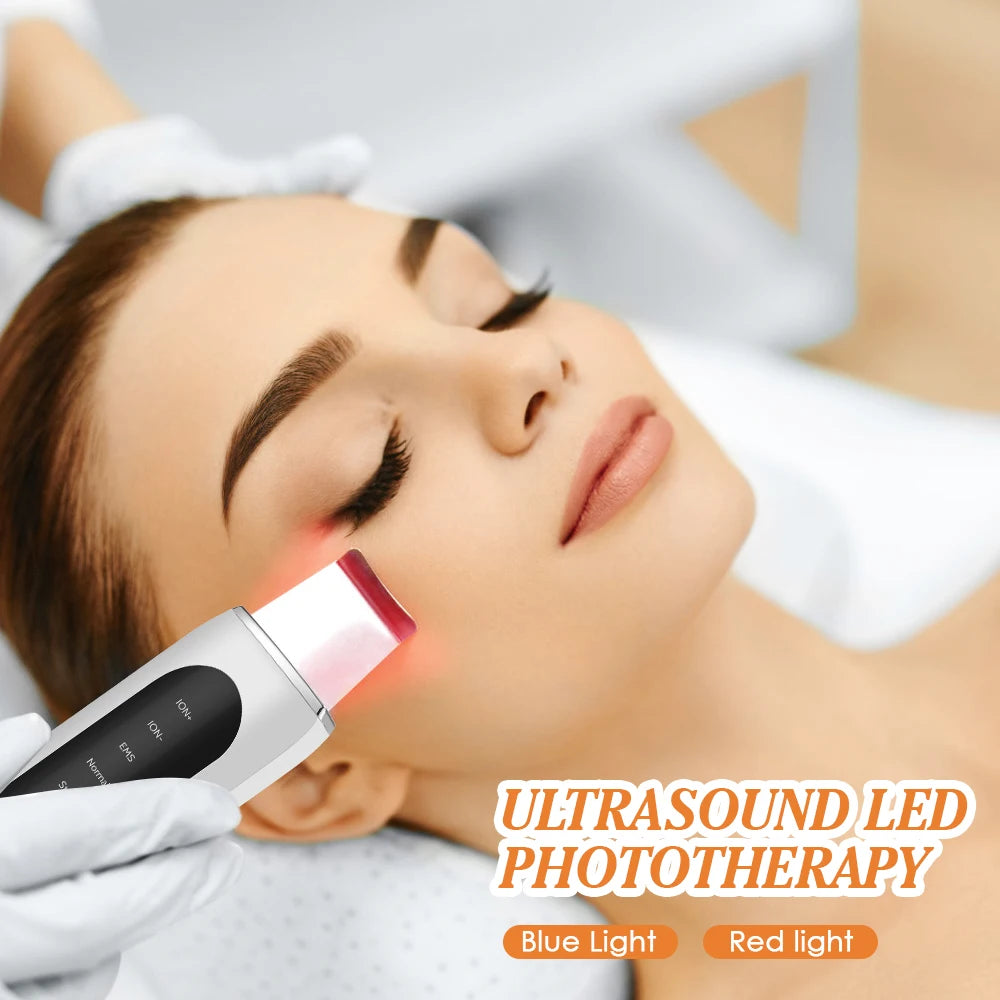 Esfoliador Ultrassónico EMS com Microcorrente — Lifting, Limpeza e Anti-Rugas | AlivioPrime