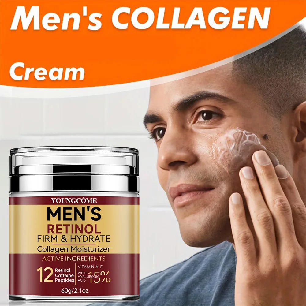 Creme Facial de Retinol para Homem — Firmeza, Brilho e Anti-Rugas | AlivioPrime