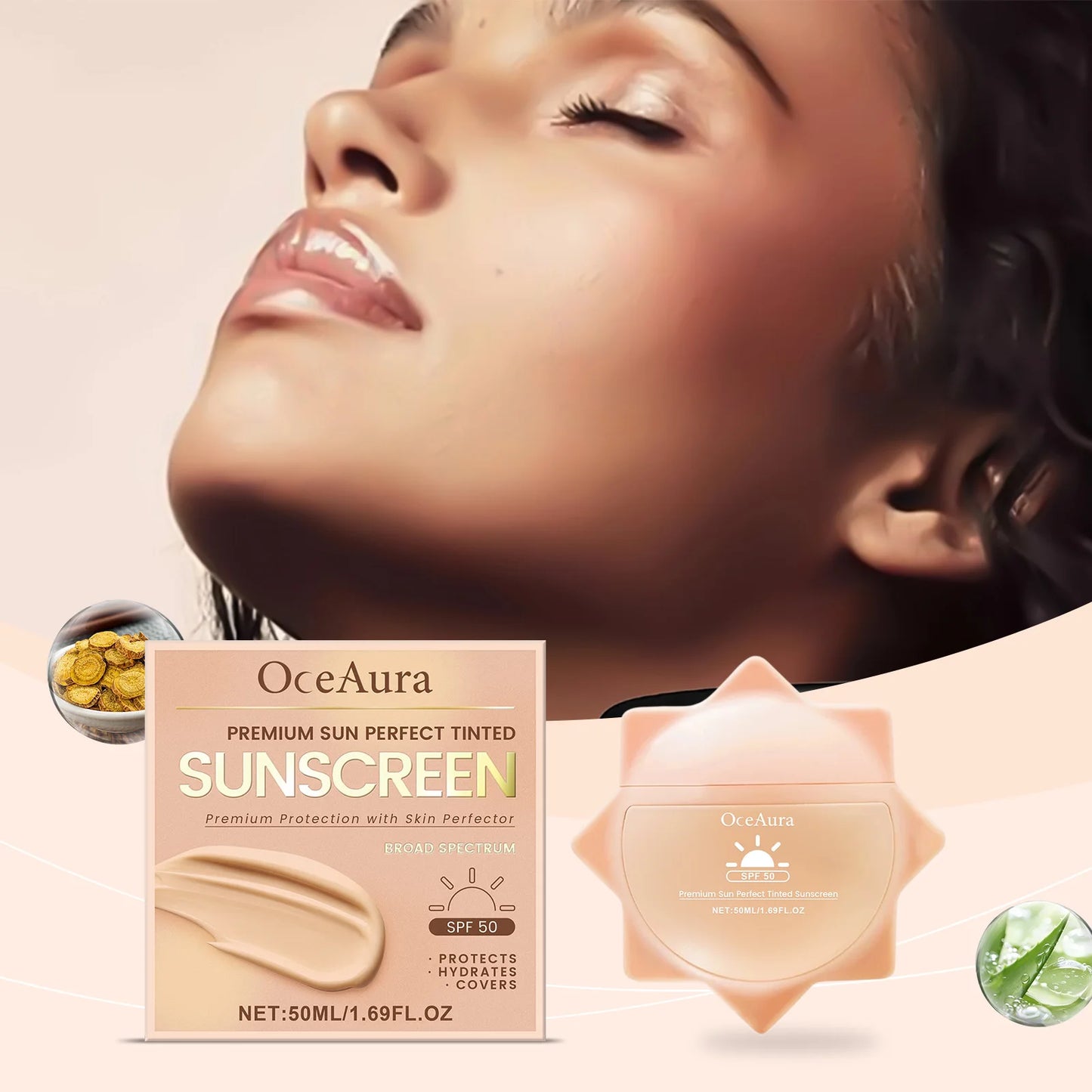 Protetor Solar SPF50+ Rosto e Corpo — Controlo de Oleosidade, Hidratação e Anti-Queimadura | AlivioPrime