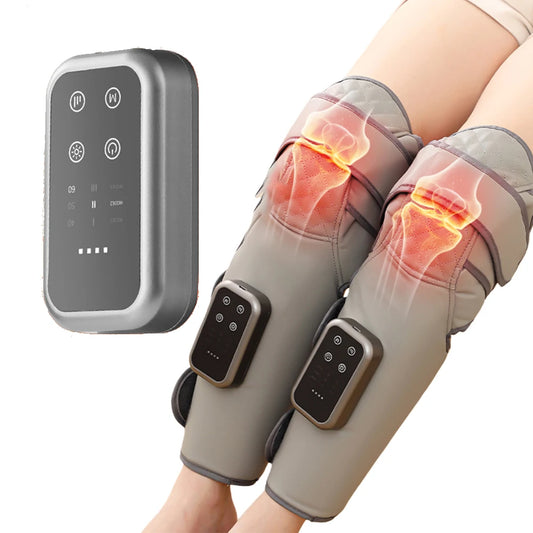 Massageador Sem Fios 360° — Joelho, Perna e Braço com Calor e Compressão