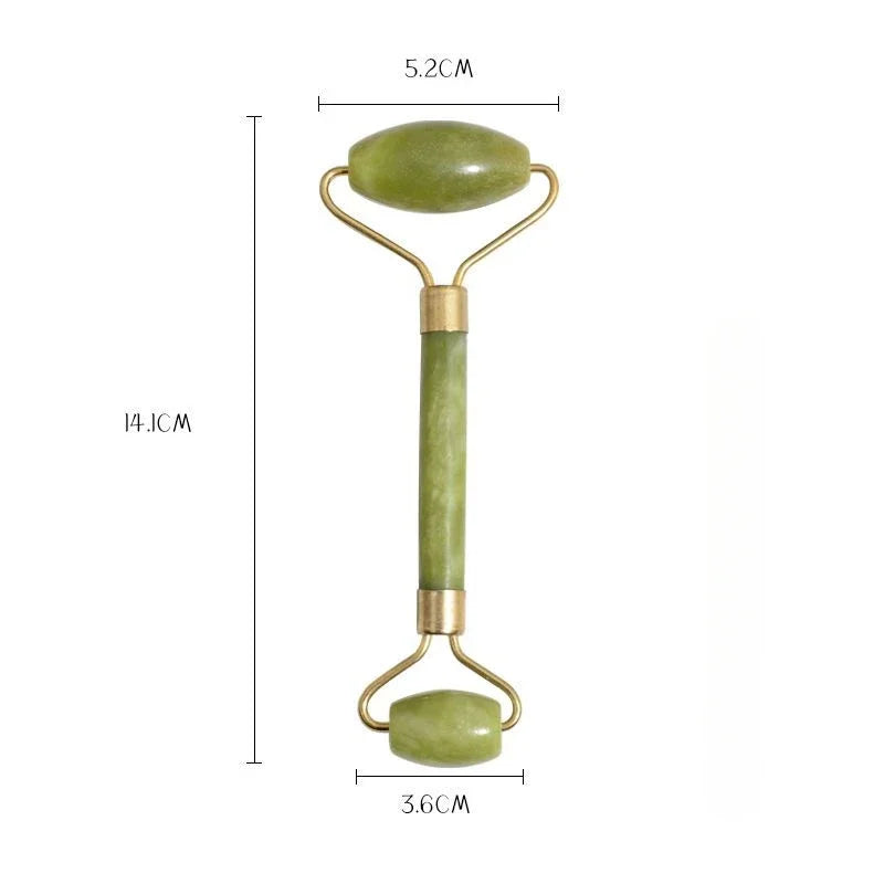 Kit Gua Sha e Rolo de Jade para Rosto