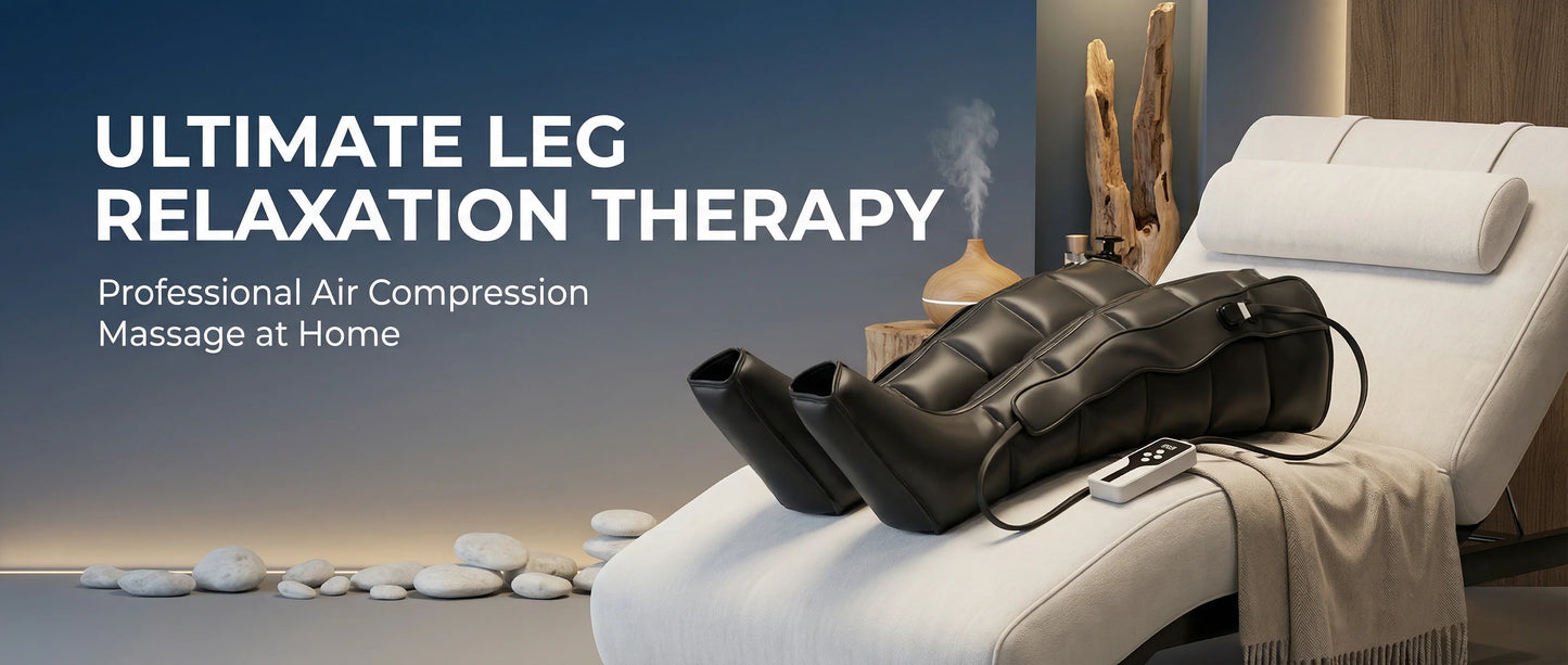 Botas Massageadoras de Pernas com Compressão de Ar