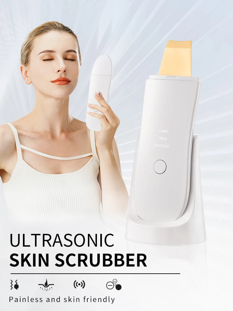 Espátula Ultrassónica de Limpeza Facial Premium — Esfoliante e Anti-Acne | AlivioPrime
