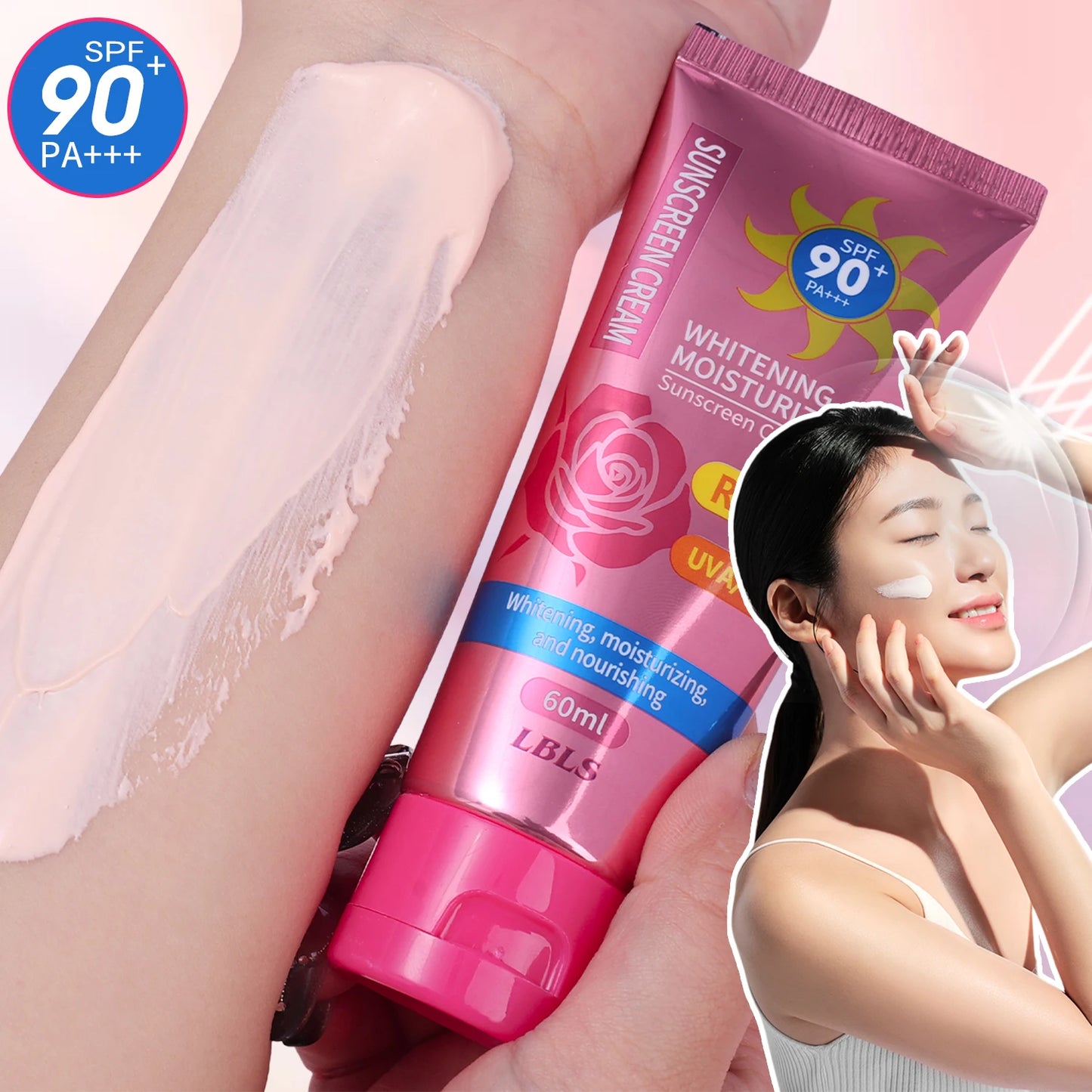 Protetor Solar SPF90+ — Proteção UV, Hidratação e Efeito Luminoso para Rosto e Corpo | AlivioPrime