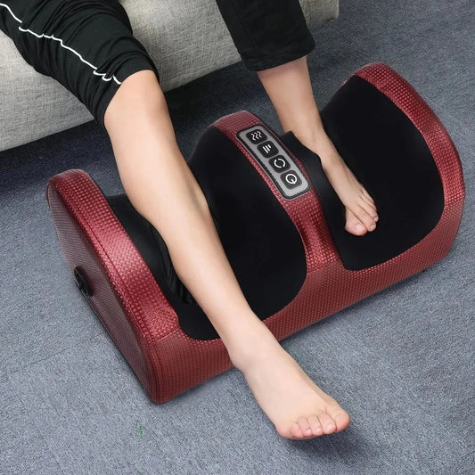 Massageador Shiatsu de Pés com Calor — 12 Bolas 3D e Compressão Térmica