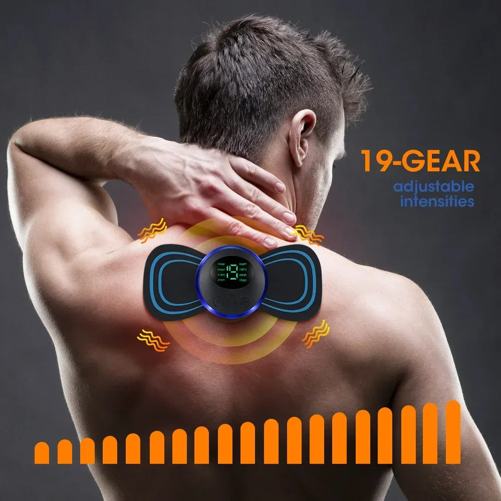 Massageador Cervical EMS de Baixa Frequência