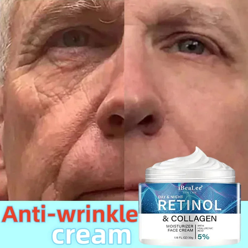 Creme de Retinol Anti-Rugas para Homem — Colágenio, Firmeza e Hidratação | AlivioPrime