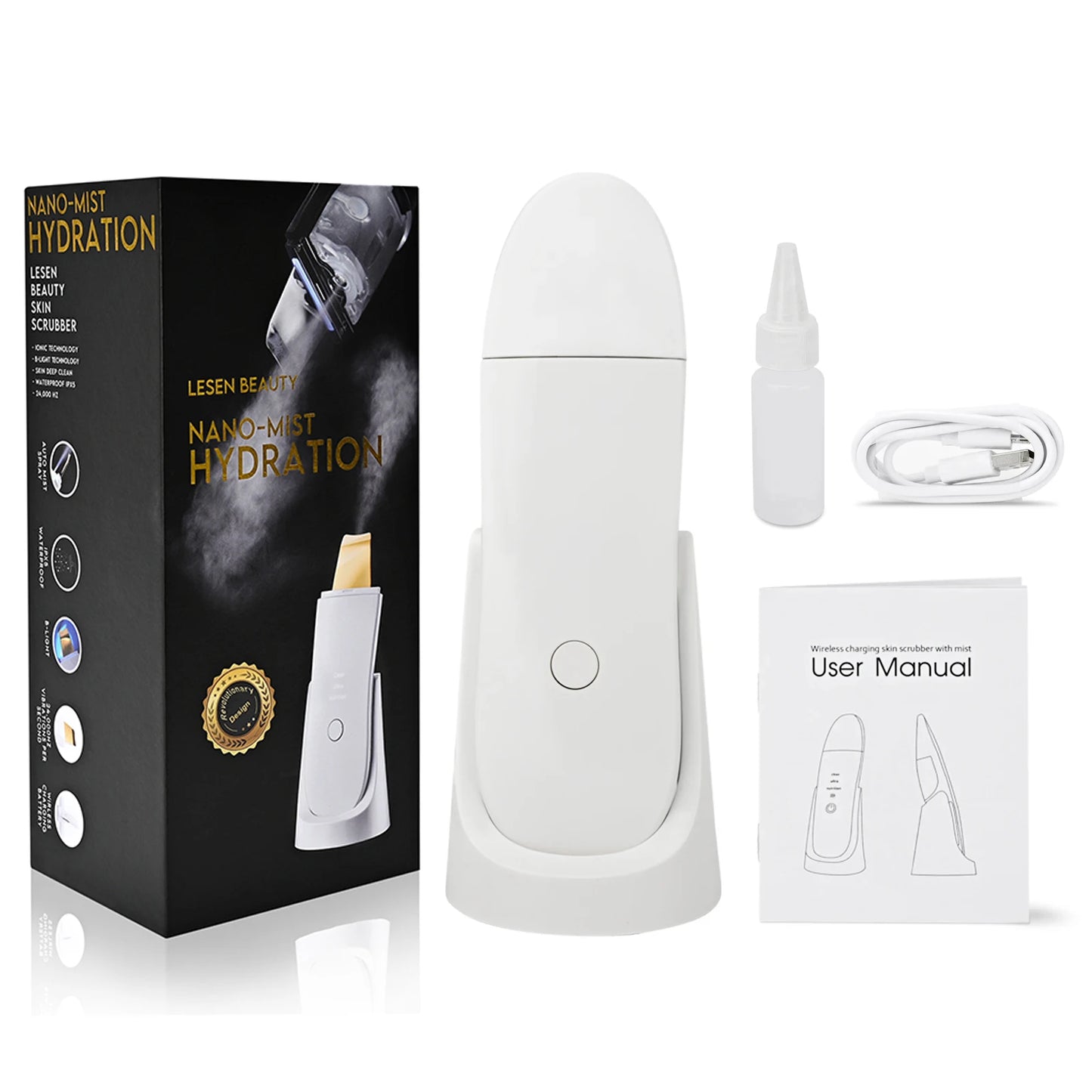 Espátula Ultrassónica de Limpeza Facial Premium — Esfoliante e Anti-Acne | AlivioPrime