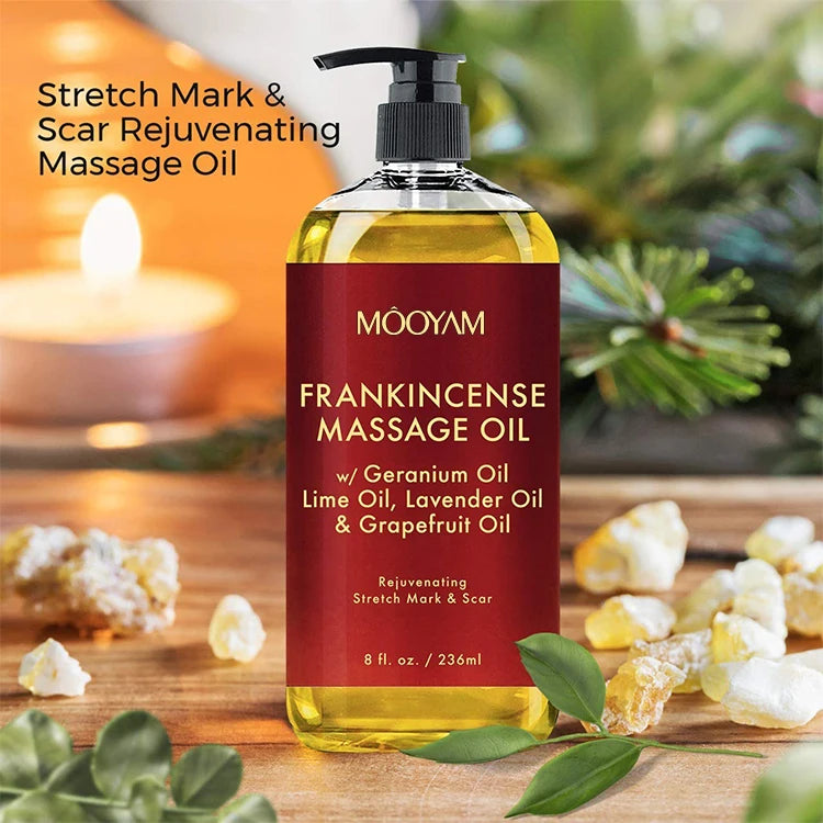 Óleo de Massagem Corporal Orgânico — Lavanda, Frankincense & Anti-Celulite | AlivioPrime