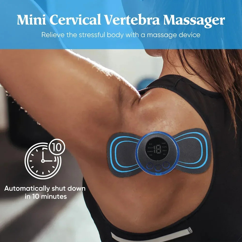 Massageador Cervical EMS de Baixa Frequência