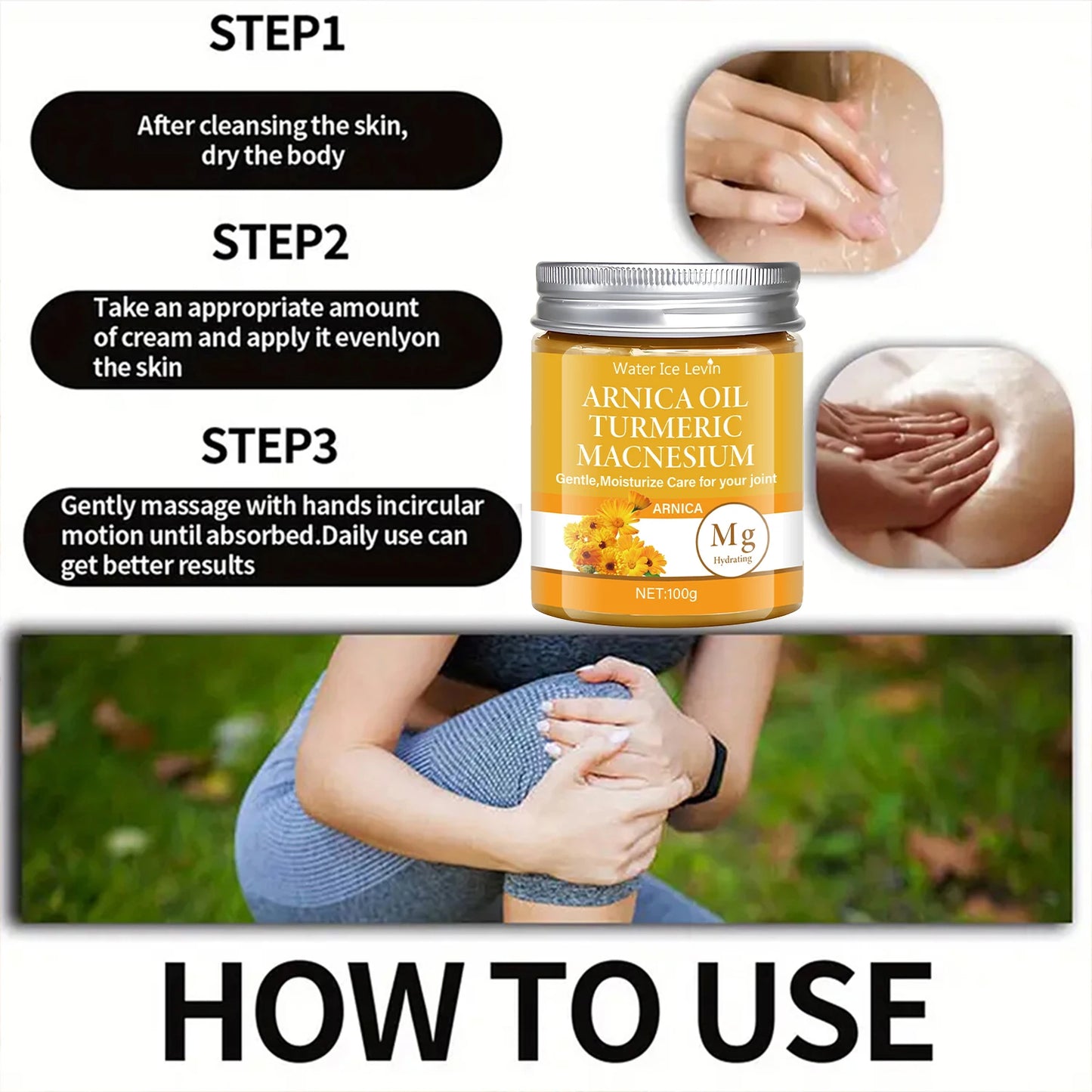 Creme Articular Árnica & Magnésio com Cúrcuma — Conforto Diário | AlivioPrime