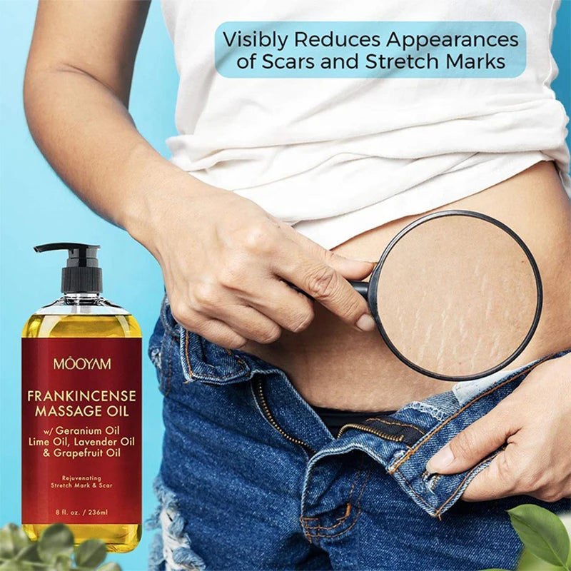 Óleo de Massagem Corporal Orgânico — Lavanda, Frankincense & Anti-Celulite | AlivioPrime