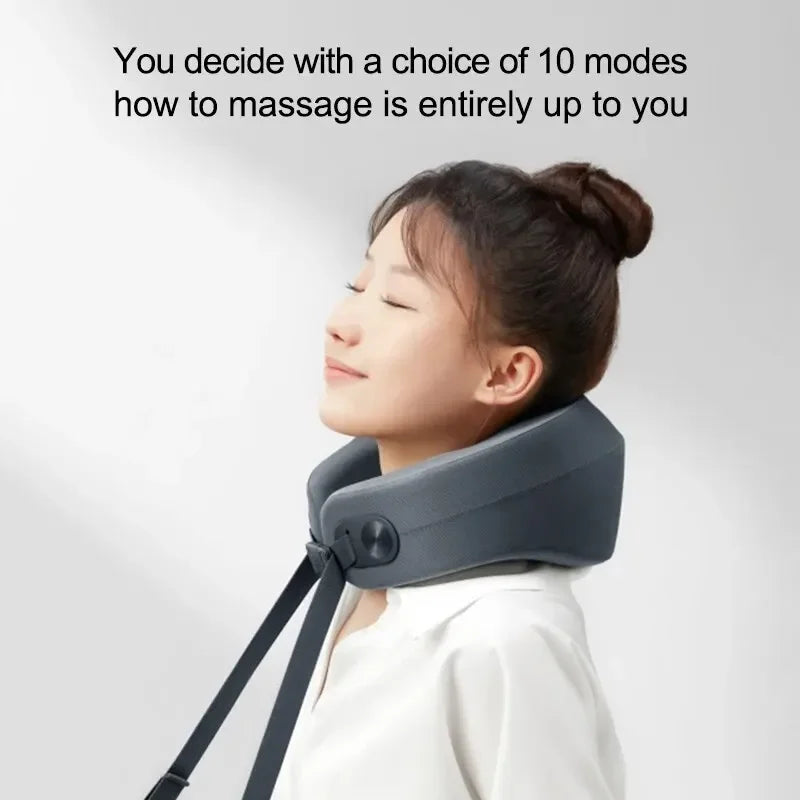 Massageador Cervical Inteligente Xiaomi Mijia — Vibração e Calor Constante 42°C