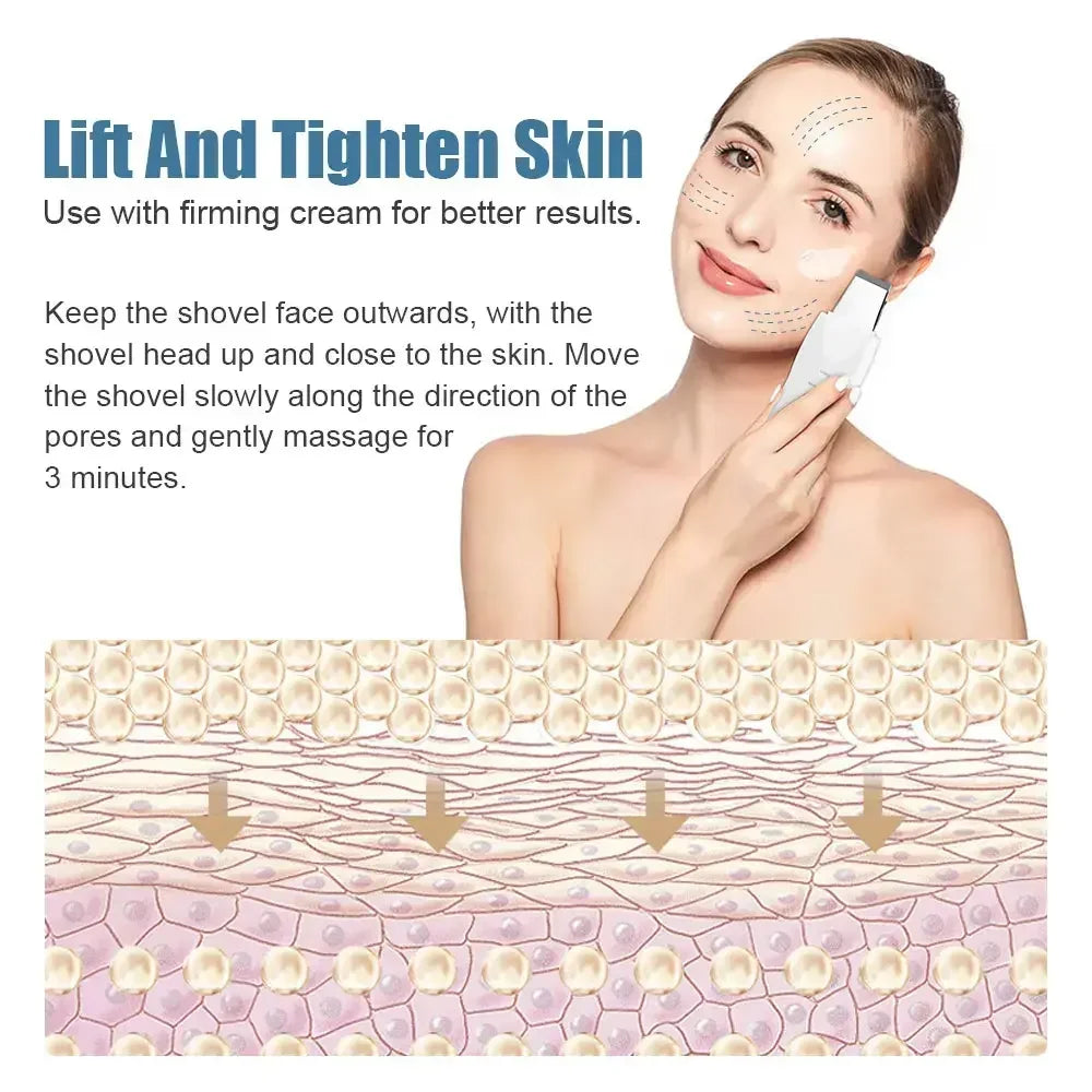 Espátula Vibratória de Limpeza Facial — Remove Pontos Negros e Esfoliante | AlivioPrime