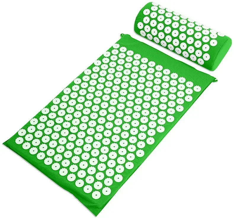 Conjunto Tapete e Almofada de Acupressura — Relaxamento e Bem-Estar