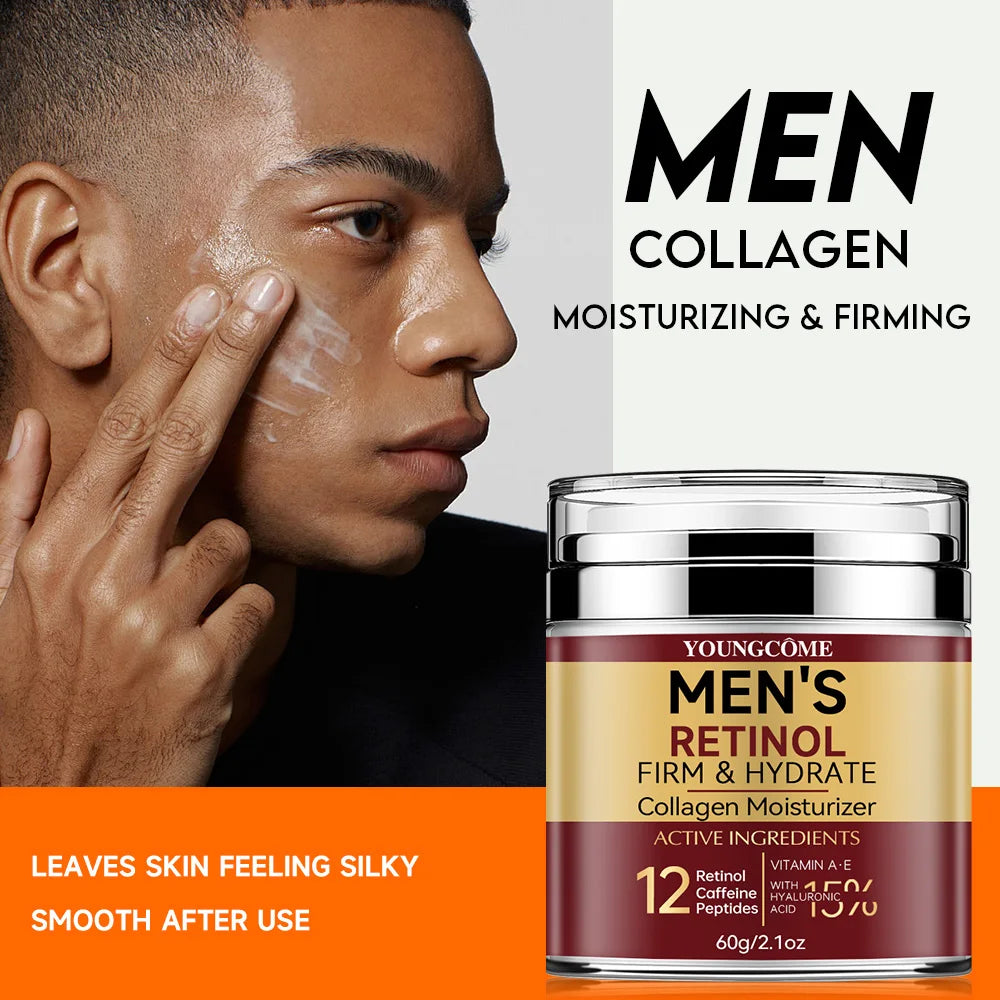 Creme Facial de Retinol para Homem — Firmeza, Brilho e Anti-Rugas | AlivioPrime